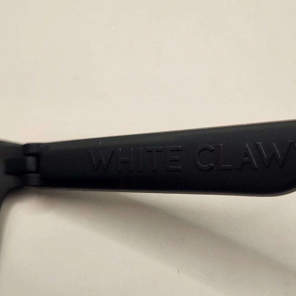 New White Claw Hard Seltzer Sunglasses UV 400 Protection Black Promo Logo